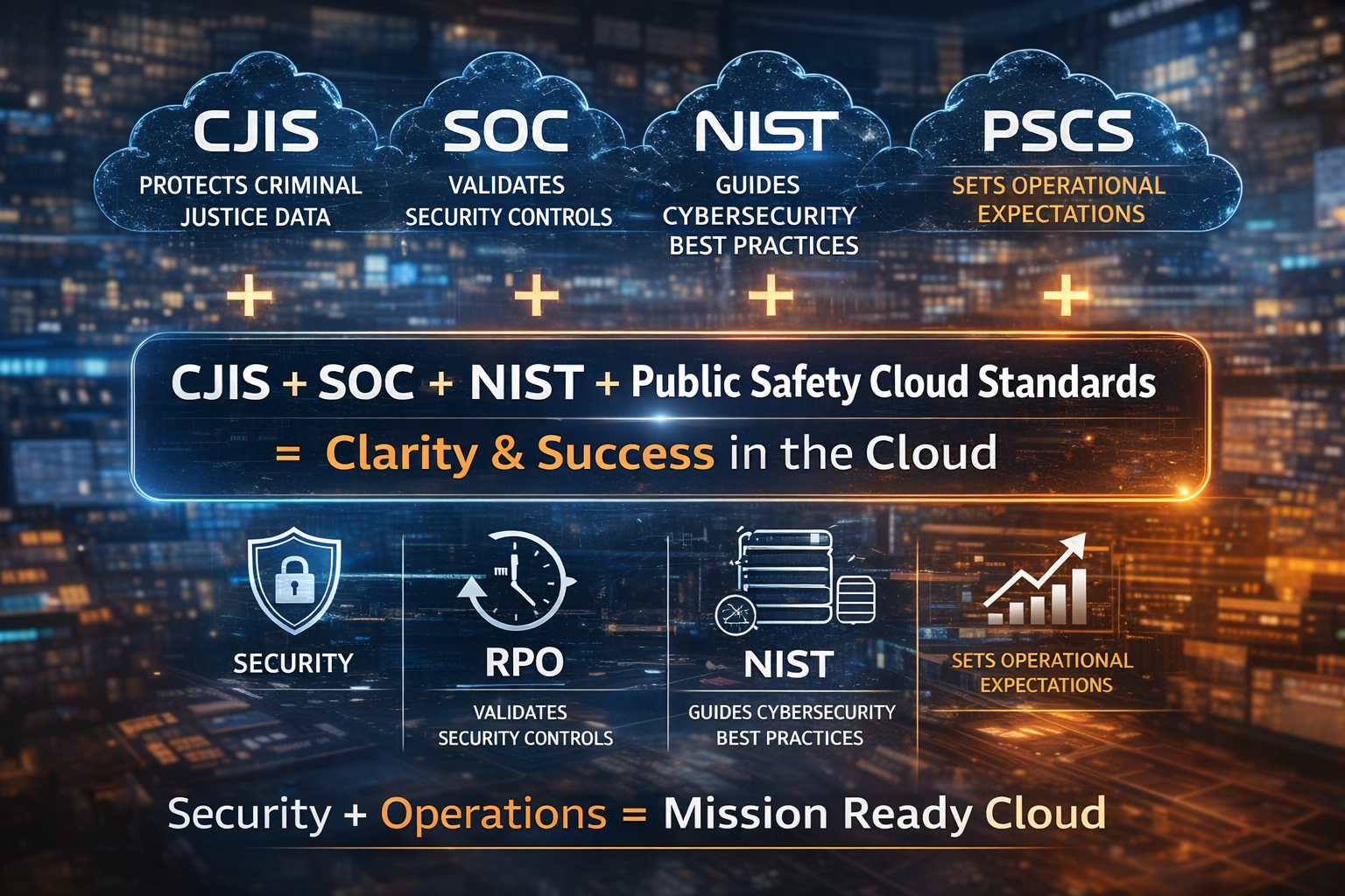 CJIS, SOC, NIST, and Public Safety Cloud Standards: What Each One Really Covers